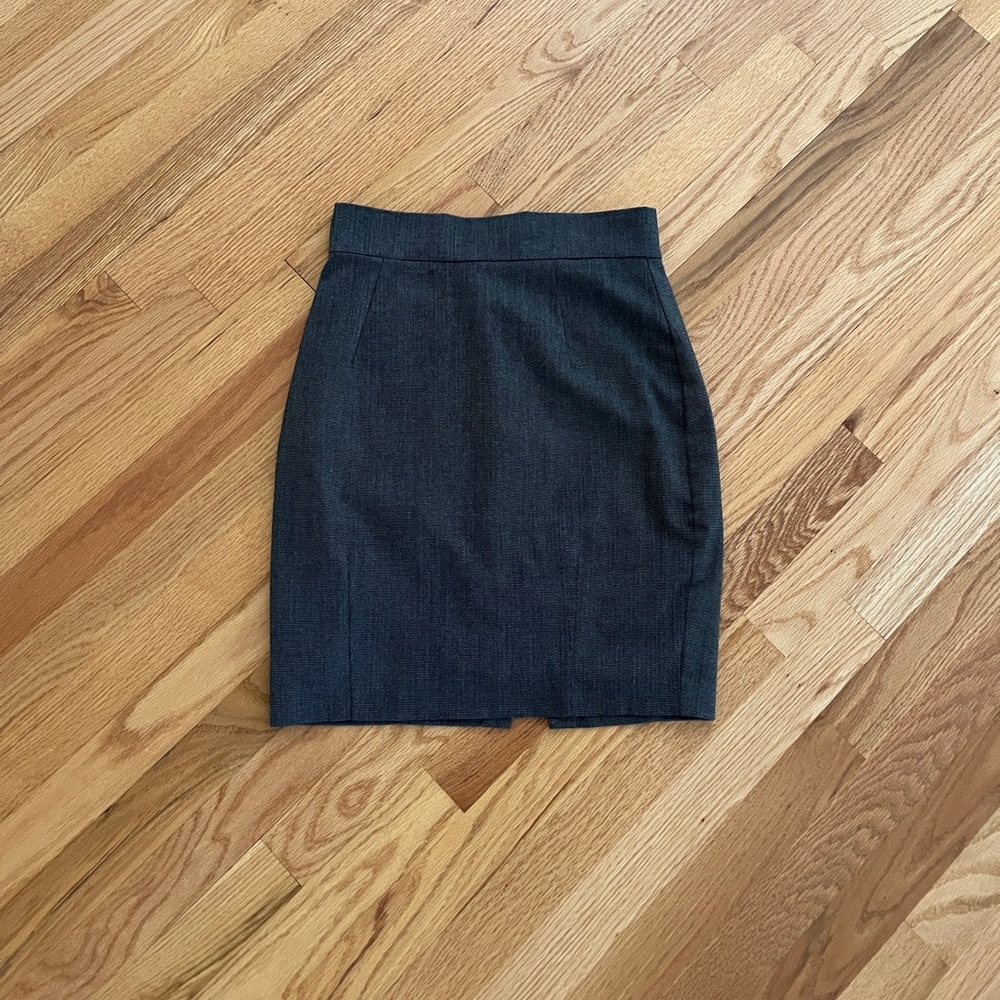 Gray midi skirt pencil skirt work skirt